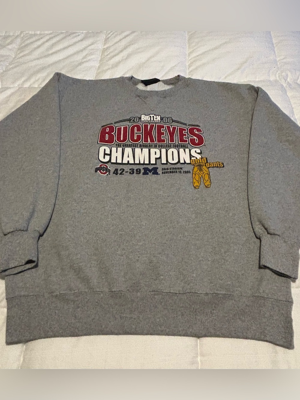 Vintage 2006 Ohio State vs. Michigan Big Ten Conference Champions Sweatshirt L